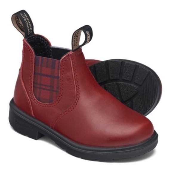 Blundstone With Tartan Chelsea Boots Youth Unisex 3 - Picture 2 of 10